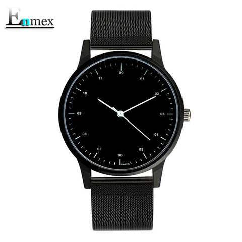 2017gift Enmex cool style wristwatch Brief vogue  simple stylish with Black and white face brief  casual  quartz  fashion watch