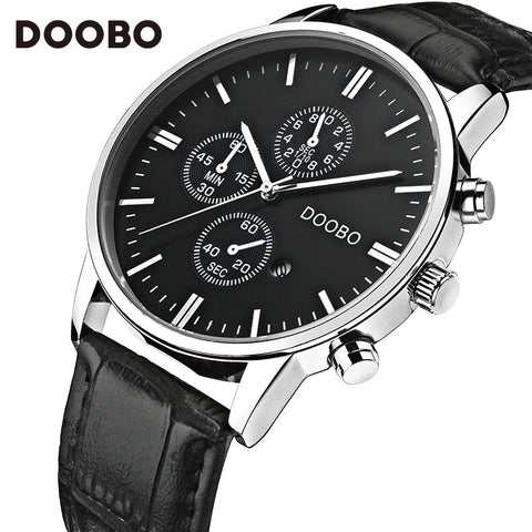 DOOBO Luxury Brand Military Business Watches Men Quartz-Watch Analog Leather Clock Man Sports Army Watches Relogios Masculino