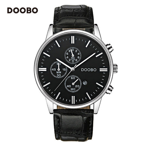 DOOBO Luxury Brand Military Business Watches Men Quartz-Watch Analog Leather Clock Man Sports Army Watches Relogios Masculino