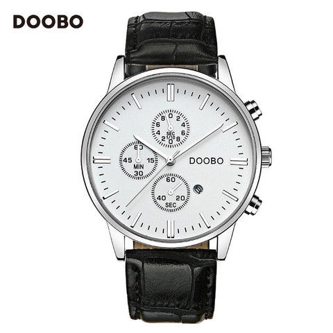 DOOBO Luxury Brand Military Business Watches Men Quartz-Watch Analog Leather Clock Man Sports Army Watches Relogios Masculino