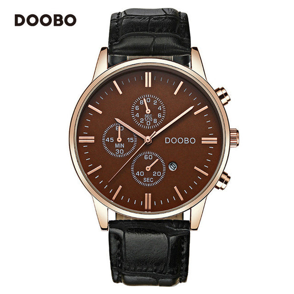 DOOBO Luxury Brand Military Business Watches Men Quartz-Watch Analog Leather Clock Man Sports Army Watches Relogios Masculino