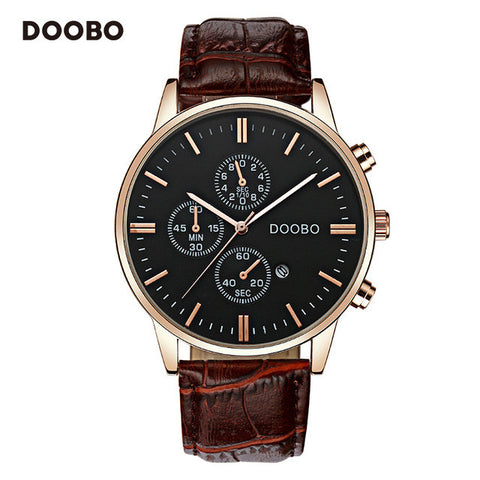 DOOBO Luxury Brand Military Business Watches Men Quartz-Watch Analog Leather Clock Man Sports Army Watches Relogios Masculino