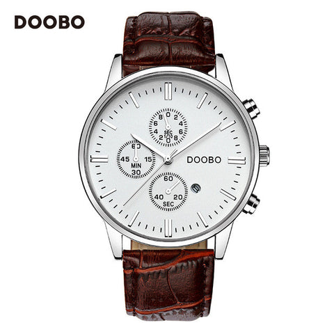 DOOBO Luxury Brand Military Business Watches Men Quartz-Watch Analog Leather Clock Man Sports Army Watches Relogios Masculino