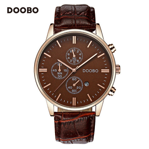 DOOBO Luxury Brand Military Business Watches Men Quartz-Watch Analog Leather Clock Man Sports Army Watches Relogios Masculino