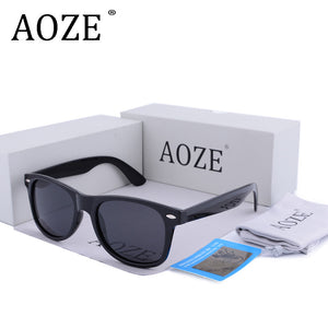 2017 AOZE Brand Design Men Women Polarizer frame sunglasses UV400 HD sunglasses Travel 2140 Classic Travel sunglasses UV400 54mm