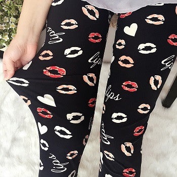 TOIVOTUKSIA Women Leggings Pantalones Black Milk Print Leggings Summer Style Soft Skin Material Nine Women Leggins