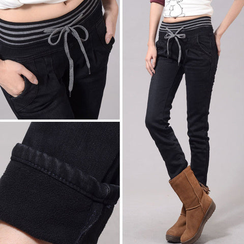 women jeans mom skinny jeans woman black femme large size soft boyfriend jeans for women tether elastic waist feminino plus size