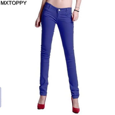 New Korean Women Pencil Pants Candy Color Skinny Jeans Women Hips Fitness Trousers Female Jeans Plus size leggin Denim Pants